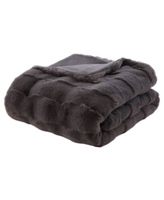 Vivienne Faux Fur Throw, 50" x 60"