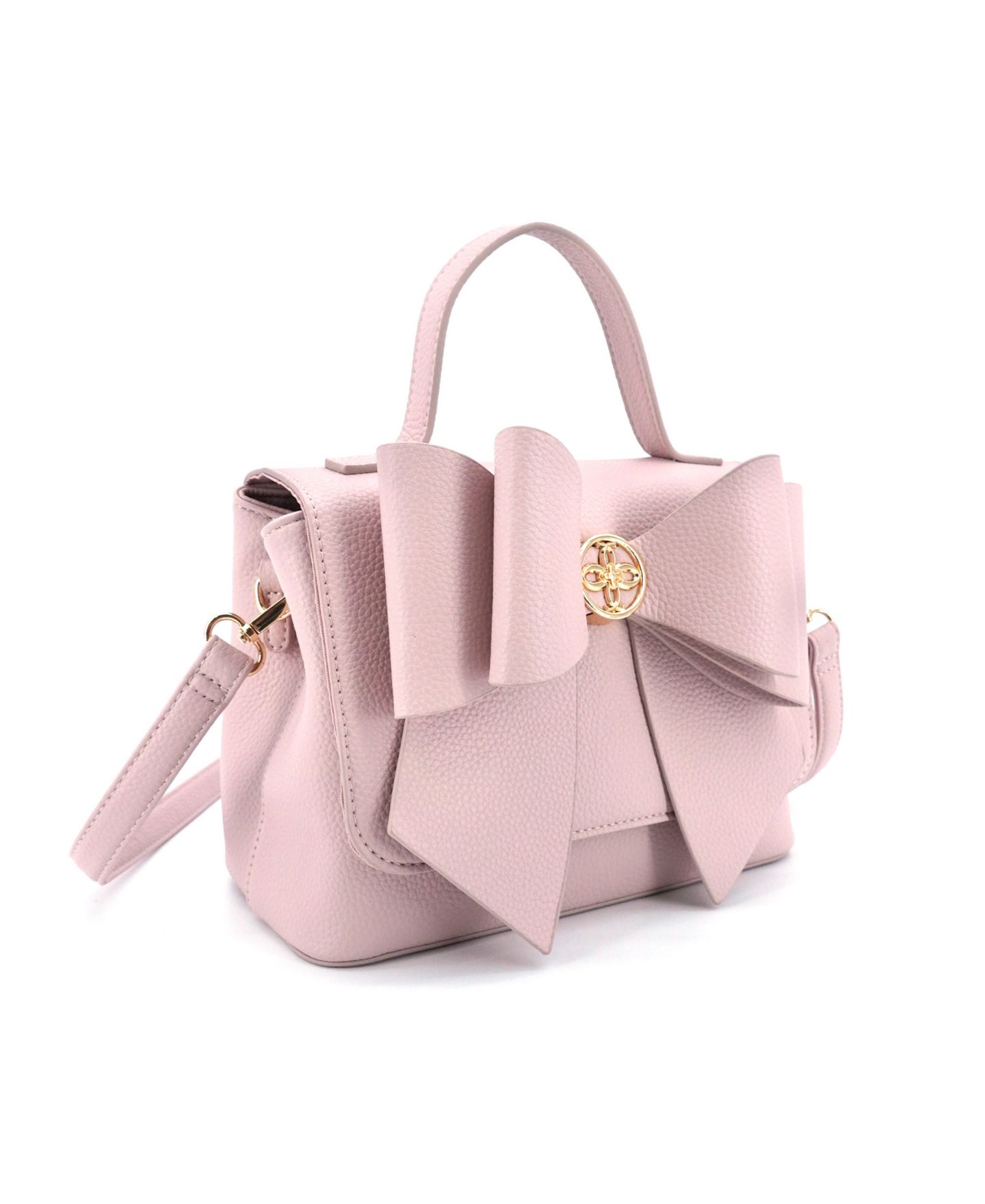 Женская сумка LIKE DREAMS Double Bow Magnetic Crossbody, цвет: Пудровый — фото 3
