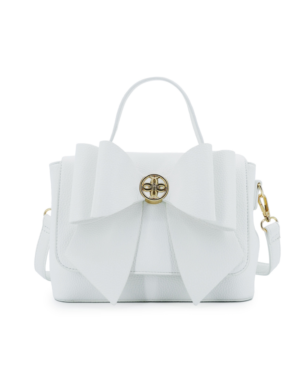 Like Dreams Double Bow Magnetic Crossbody Bag In White