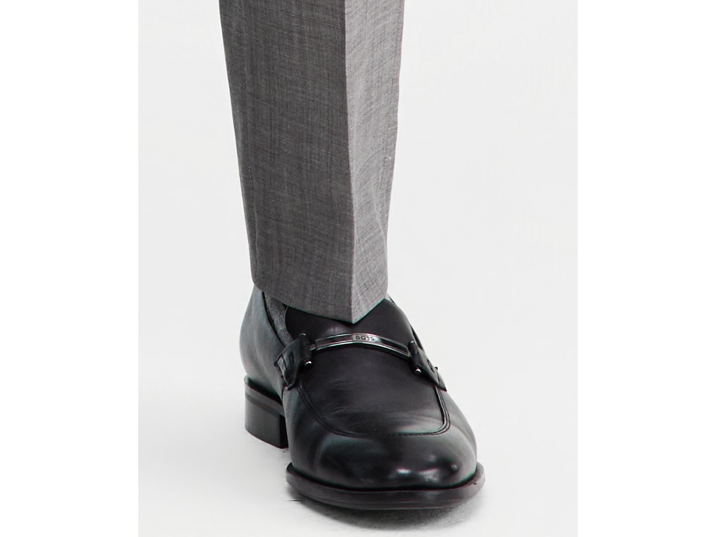 Мужские брюки Hugo Boss Modern-Fit Suit Separate Trousers, цвет: Тёмный серый — фото 4