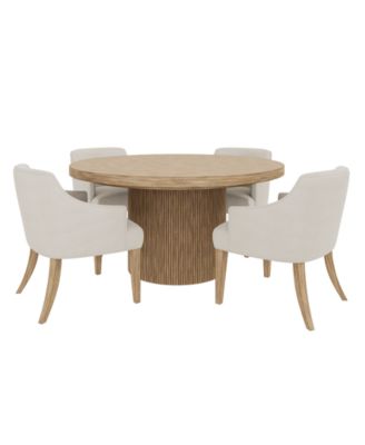 Frandlyn 5-Pc. Dining Set (Round Table + 4 Host Chairs)