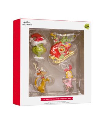 Dr. Seuss's How the Grinch Stole Christmas Ornaments, Set of 4