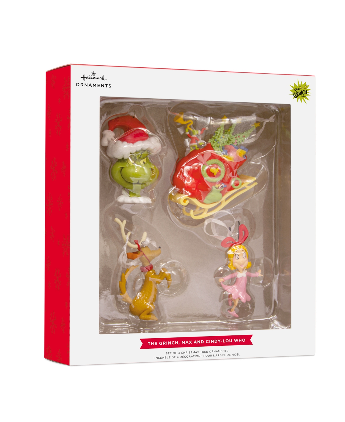 Hallmark Dr. Seuss's How The Grinch Stole Christmas Ornaments, Set Of 4 In Multi