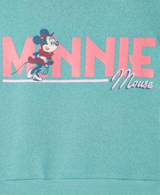 Girls 2T-6X Minnie Mouse Long Sleeve Crewneck Sweater, Macy's Exclusive