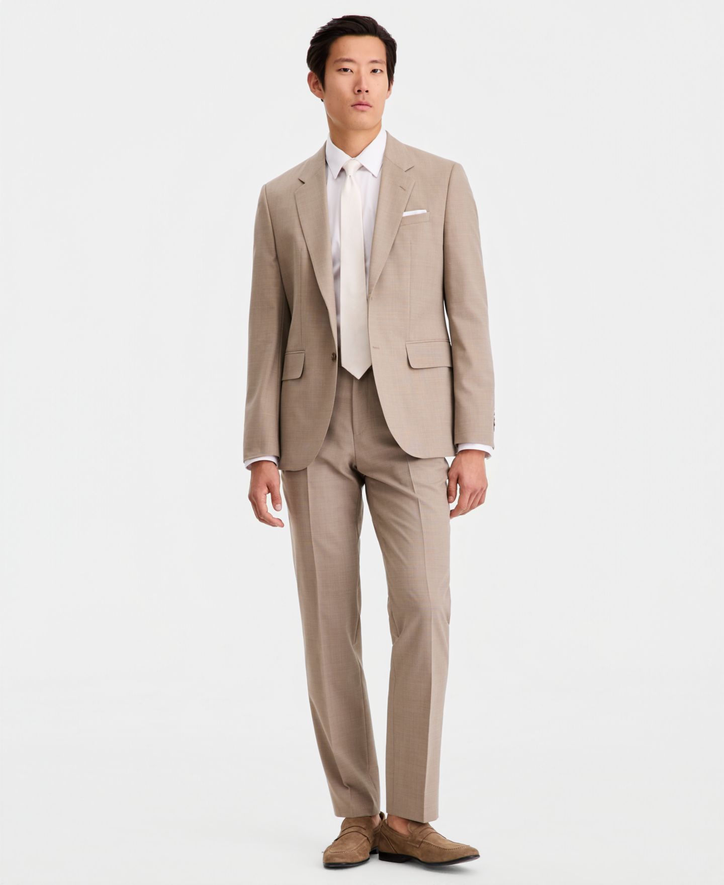 Мужские комплекты Hugo Boss Modern-Fit Suit Separates, цвет: Средний бежевый — фото 2