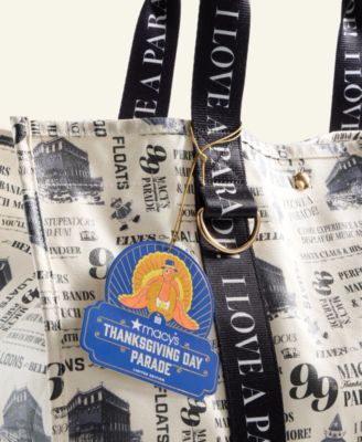 Thanksgiving Day Parade 2025 Large Wax Coated Tote Bag, Macy's Exclusive