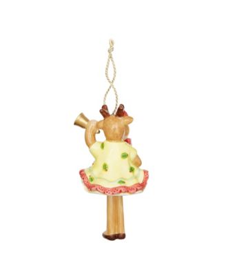 Kit Kemp Christmas Bell Reindeer Ornament