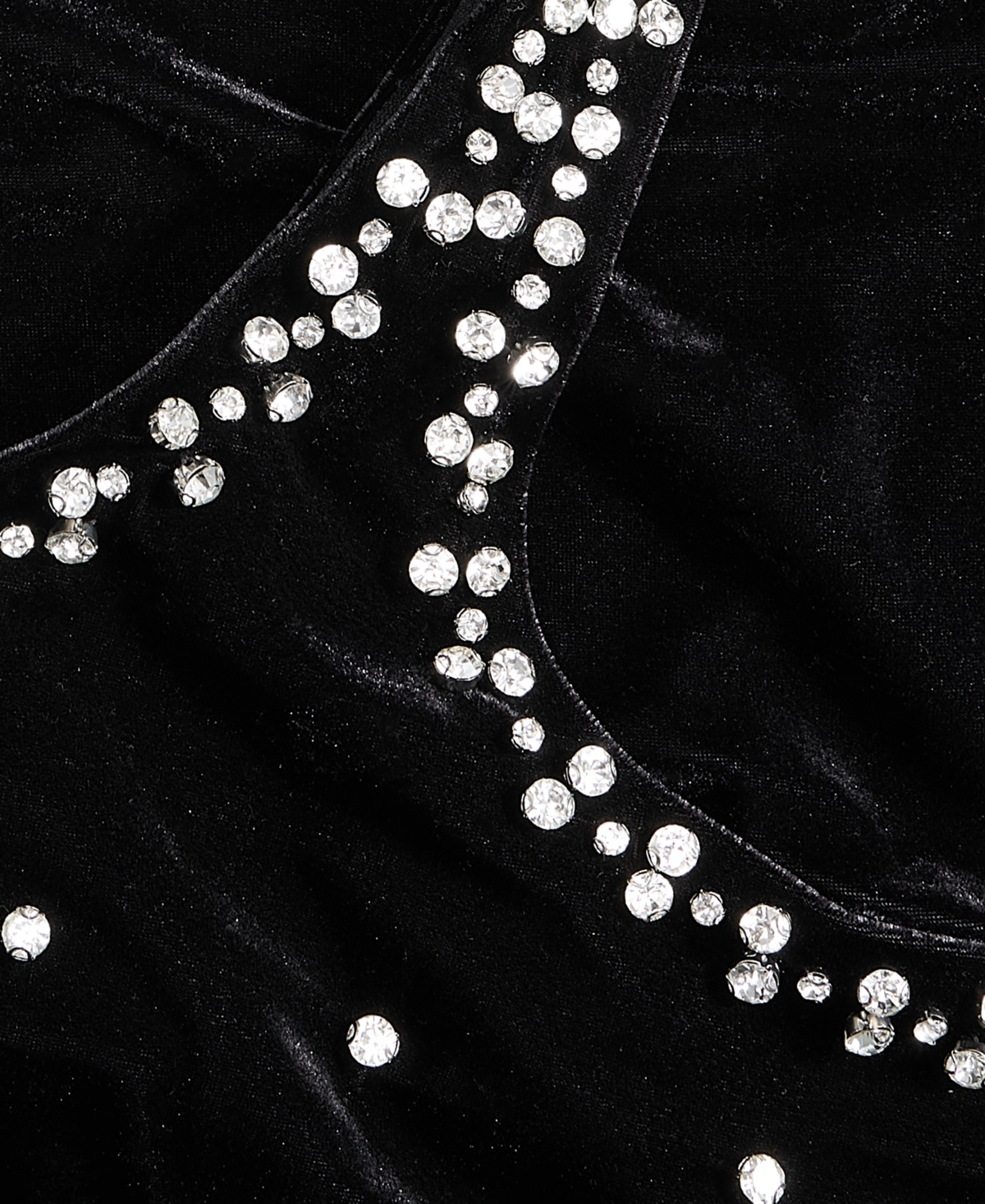 On 34th Women's Embellished Stretch Velvet Mini Dress, Macy's Exclusive In Black