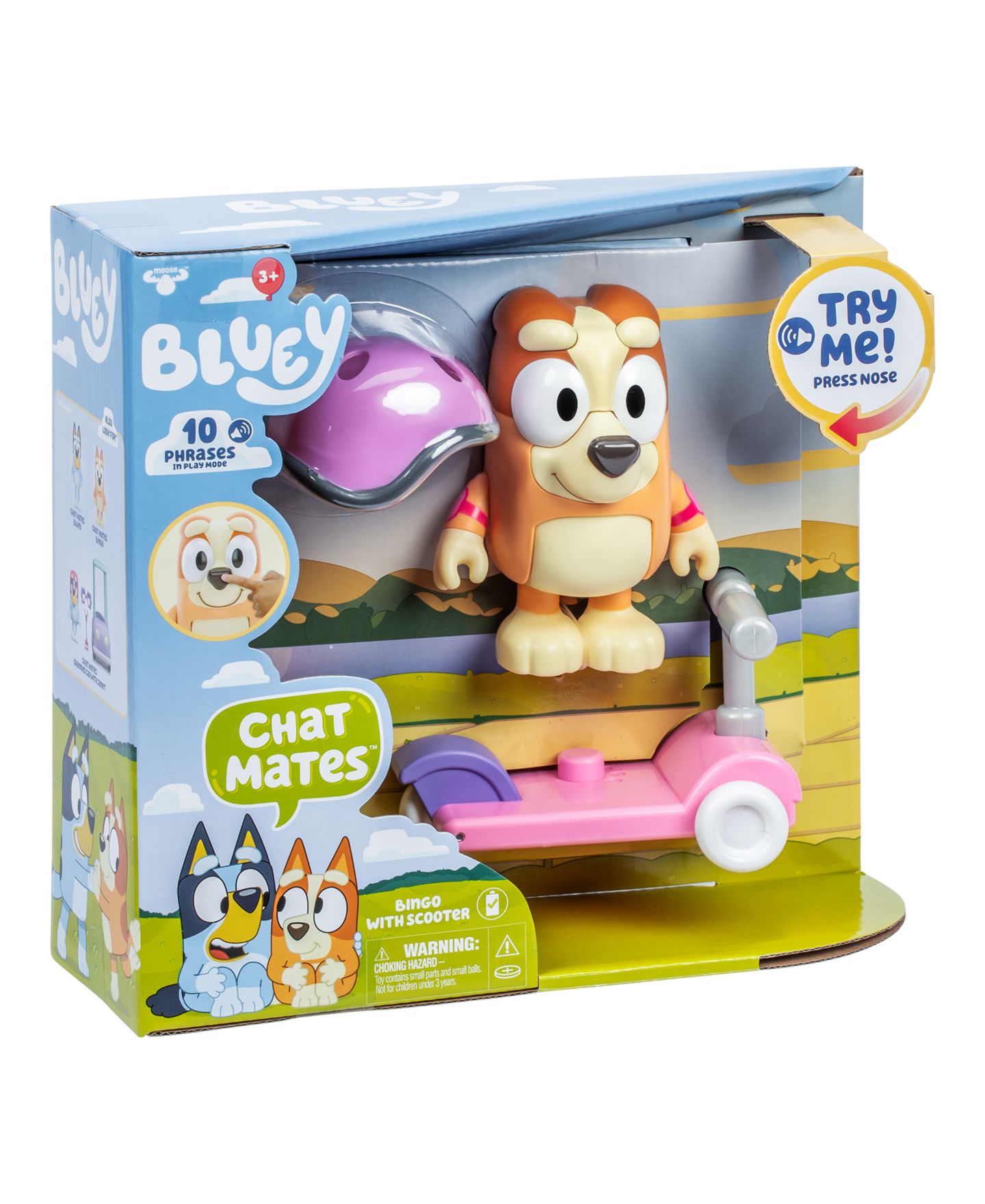 Детские фигурки Bluey Chat Mates Bingo Figure Scooter — фото 3
