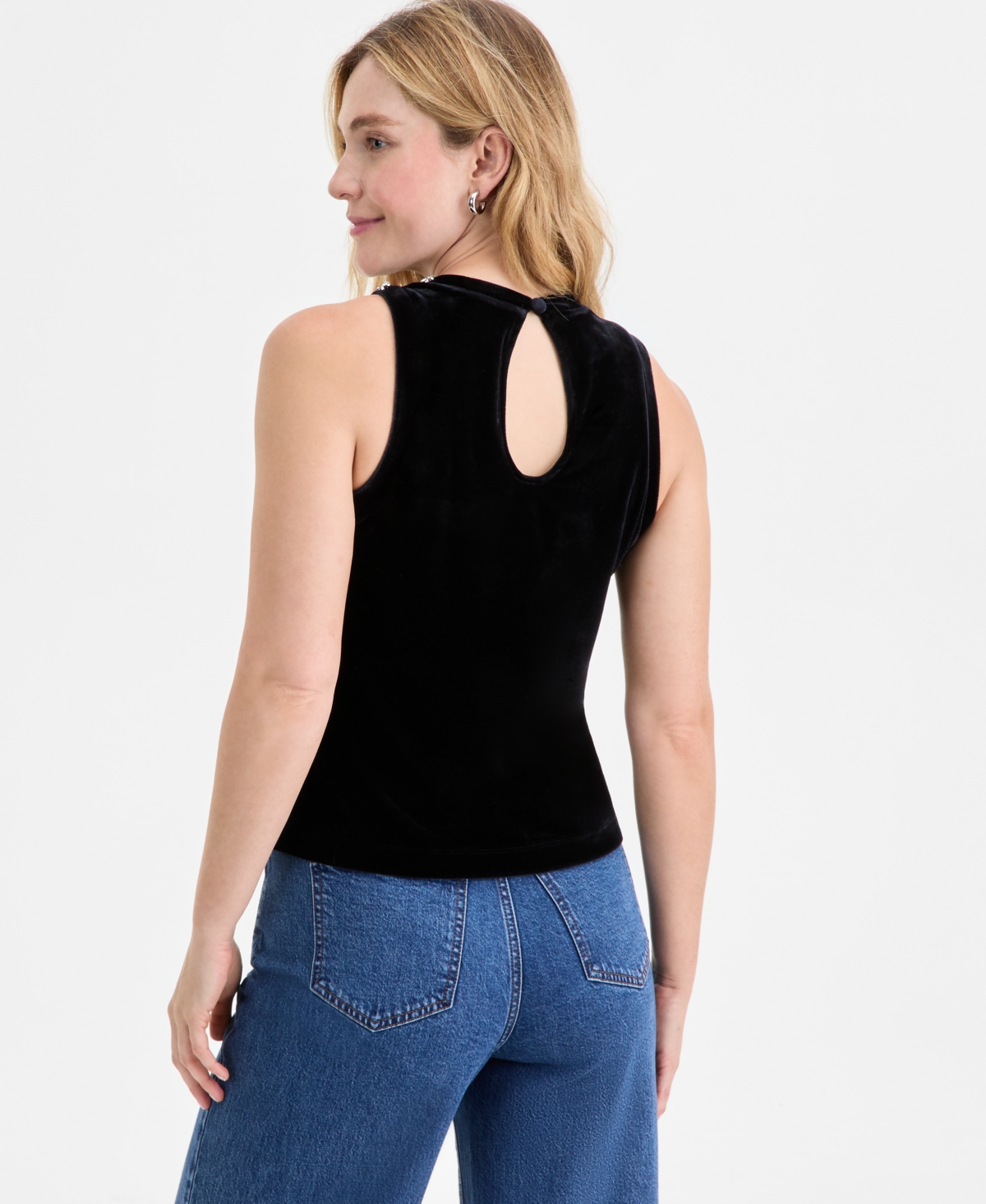 On 34th Women's Velvet Embellished Tank Top, Macy's Exclusive