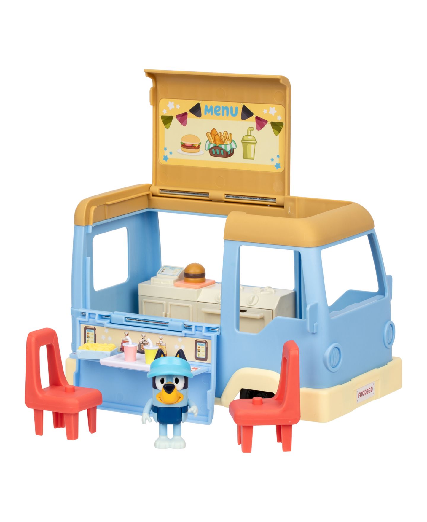 Детский игровой набор Bluey Food Truck Transforming 7-Piece Playset, Ages 3+ — фото 7