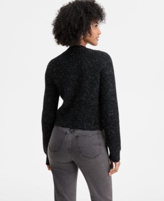 Women's Lurex Rhinestone-Button Cardigan, Macy's Exclusive