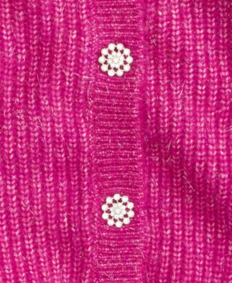 Women's Lurex Rhinestone-Button Cardigan, Macy's Exclusive