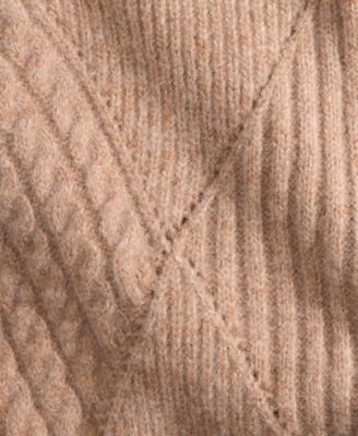 Women's Mixed-Argyle Crewneck Sweater, Macy's Exclusive