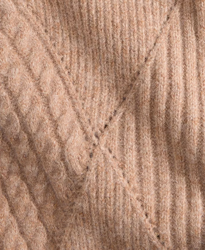 Women's Mixed-Argyle Crewneck Sweater - thumbnail 4