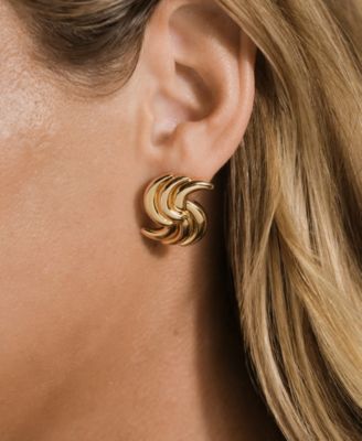 Leni Twist Statement Stud Earrings
