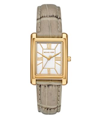 Michael Kors Women's Essex Three-Hand Nude Leather Watch, 26x36mm