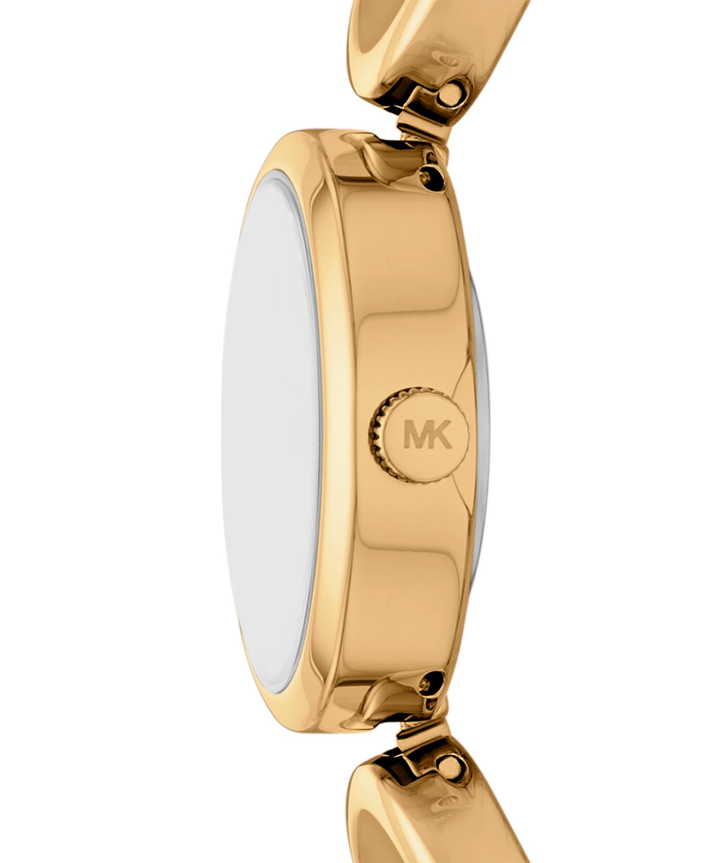 Женские часы Michael Kors Maude Three-Hand Gold-Tone Stainless Steel Watch, 22mm — фото 3