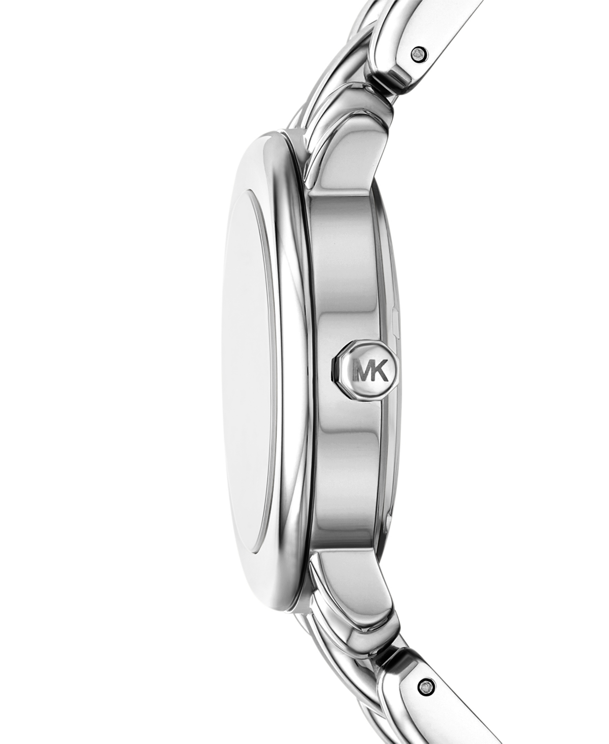 Michael Kors Women's Phoebe Three-hand Silver-tone Stainless Steel Watch, 36mm In Silver