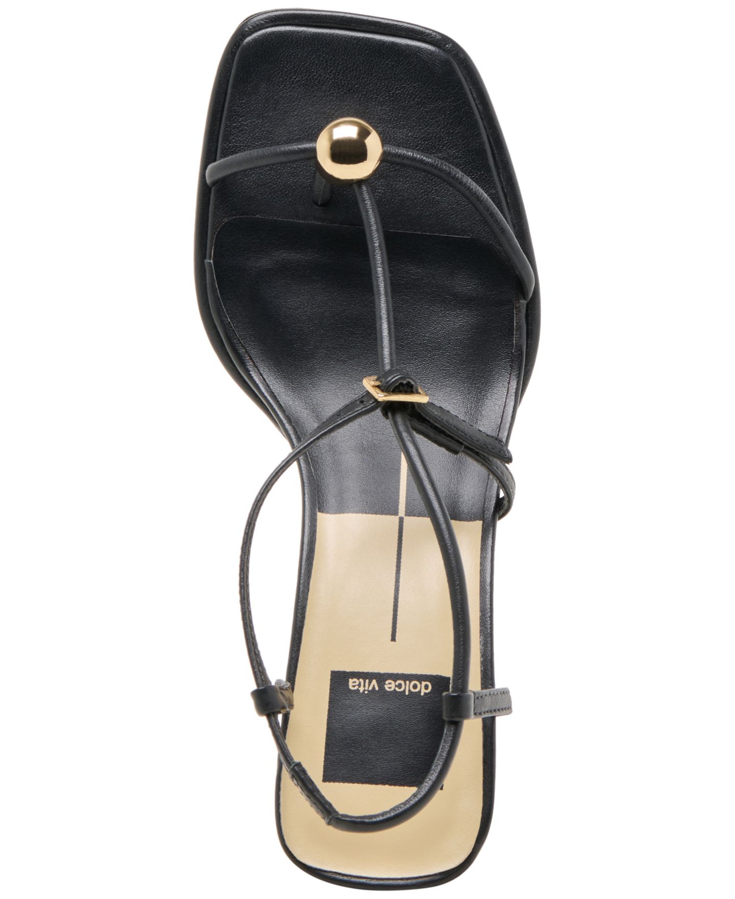 Женские сандалии Dolce Vita Mylee Strappy Dress Sandals, цвет: Чёрный кожаный — фото 4