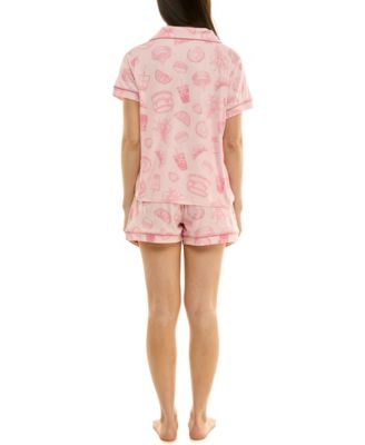 Women's Printed Top and Shorts Set