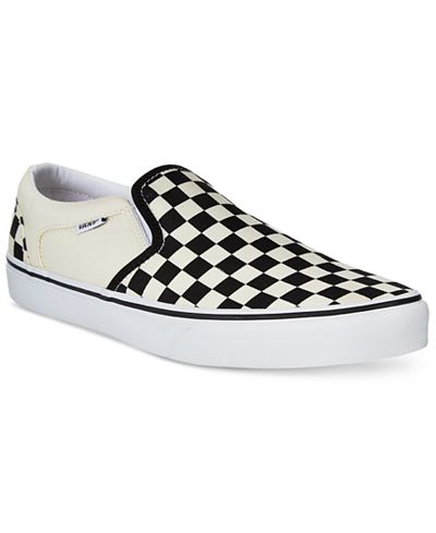 Vans Men's Asher Canvas Slip-On Sneakers