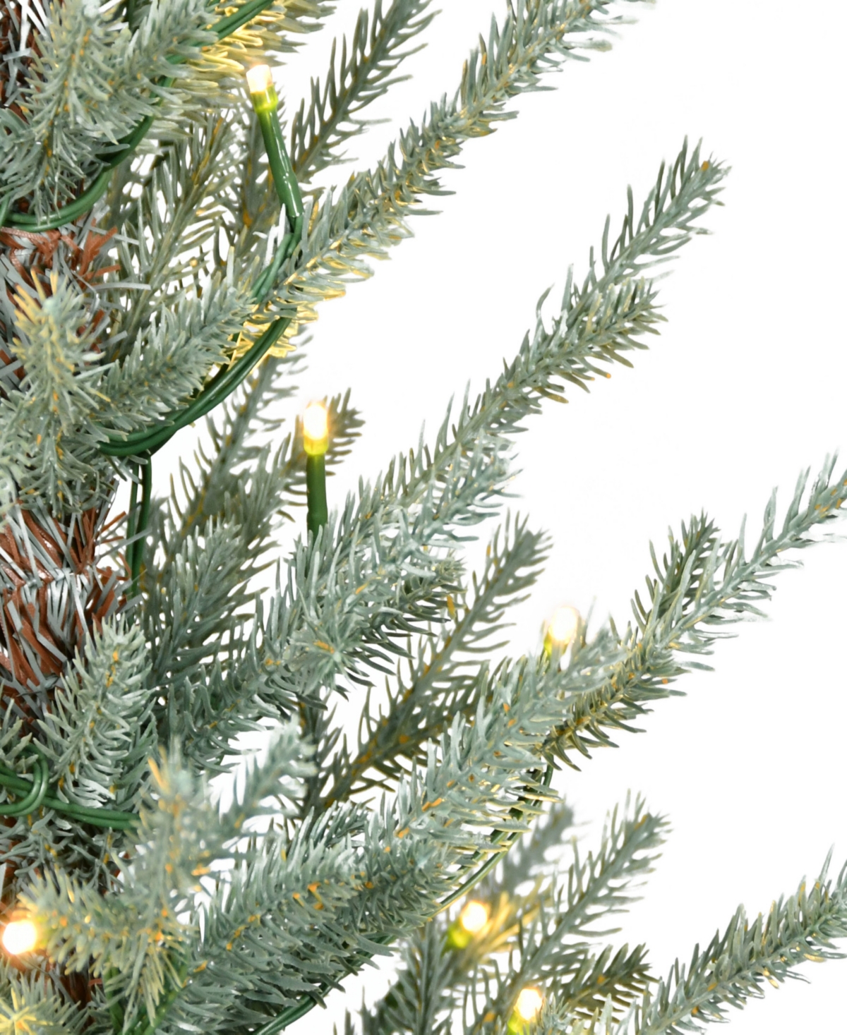 Puleo 2' Pre-lit Artificial Potted Arctic Fir Tree In Blue