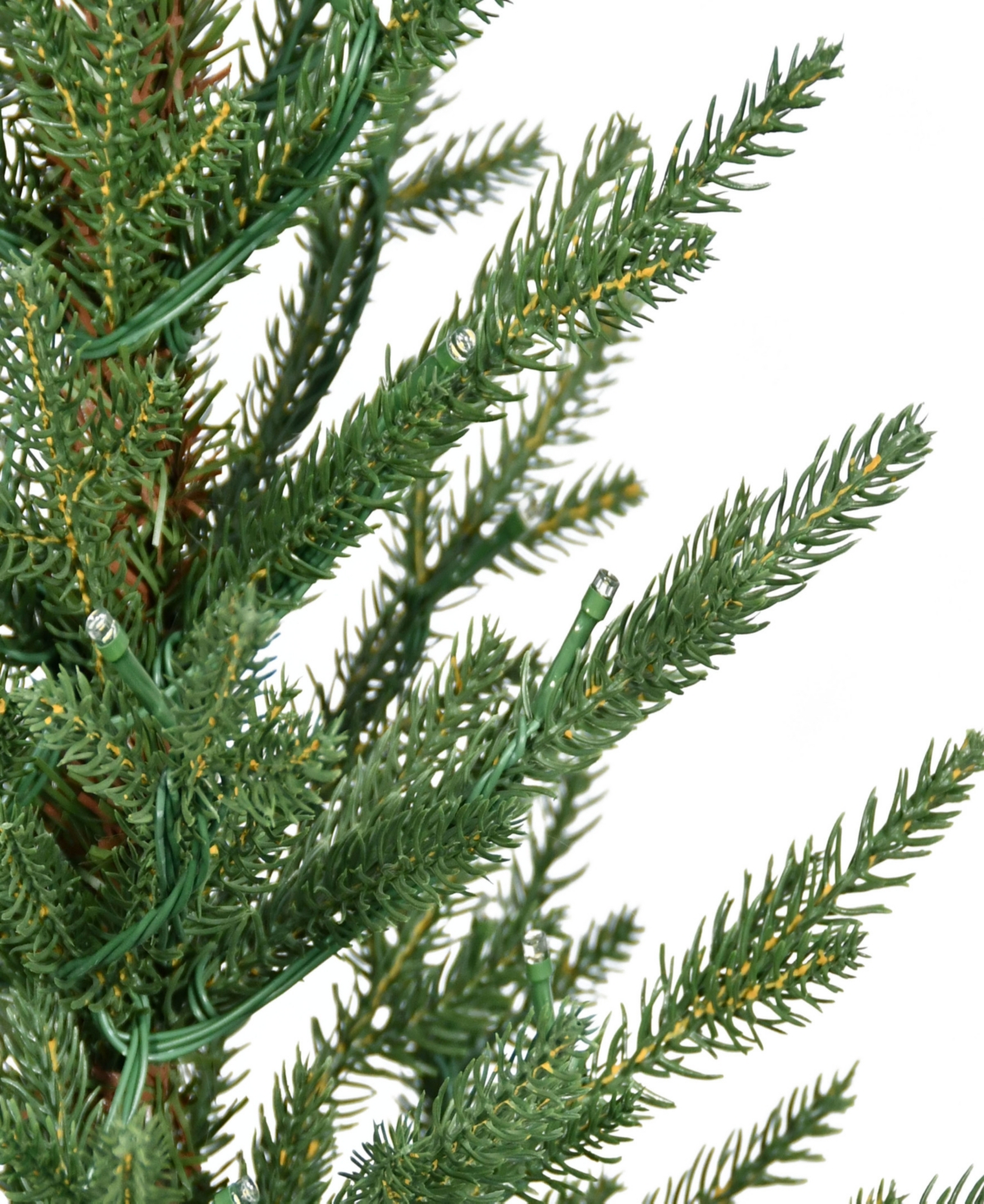 Puleo 2' Pre-lit Artificial Potted Arctic Fir Tree In Green