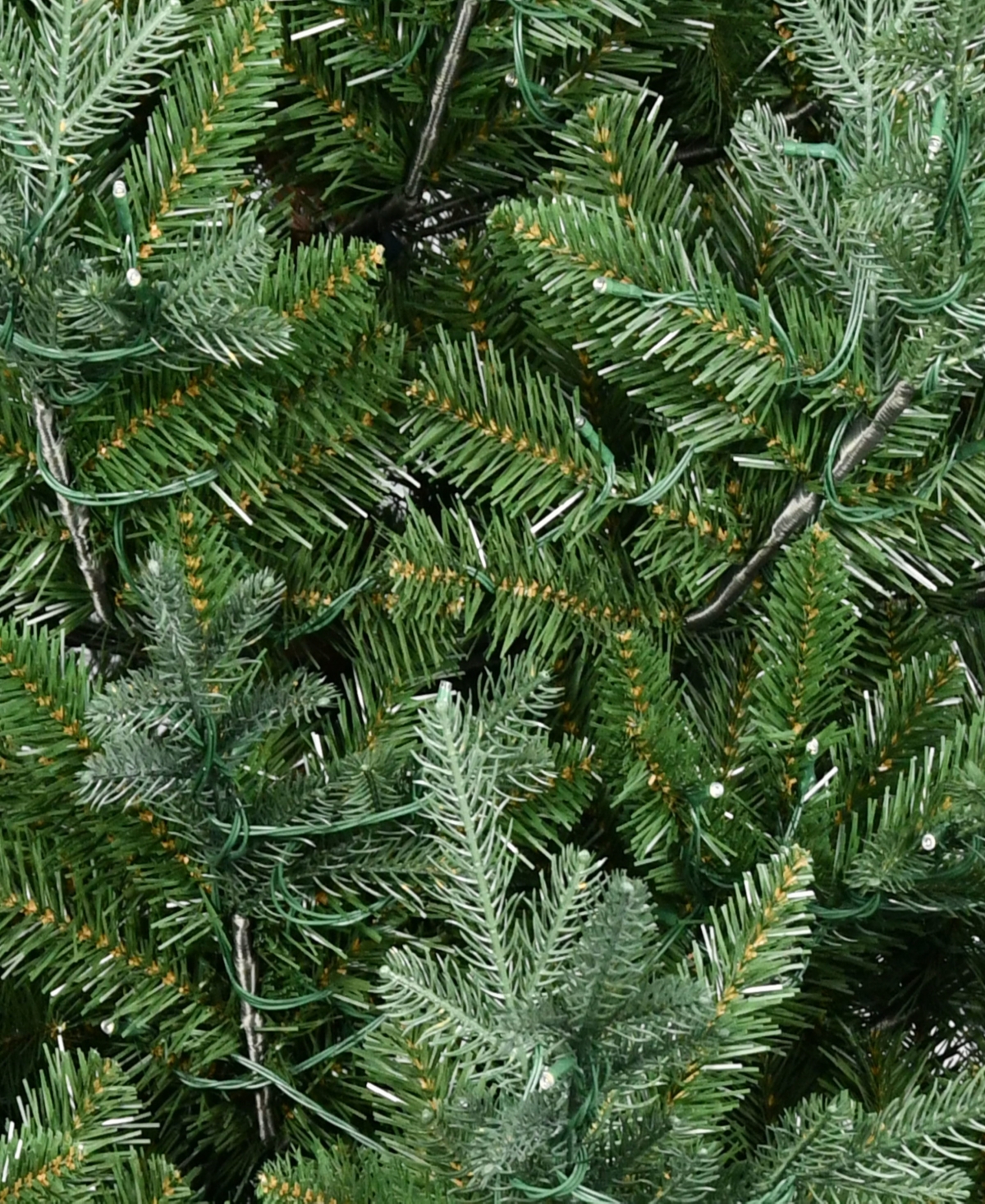Puleo 12' Pre-lit Artificial Hillside Spruce Tree In Green
