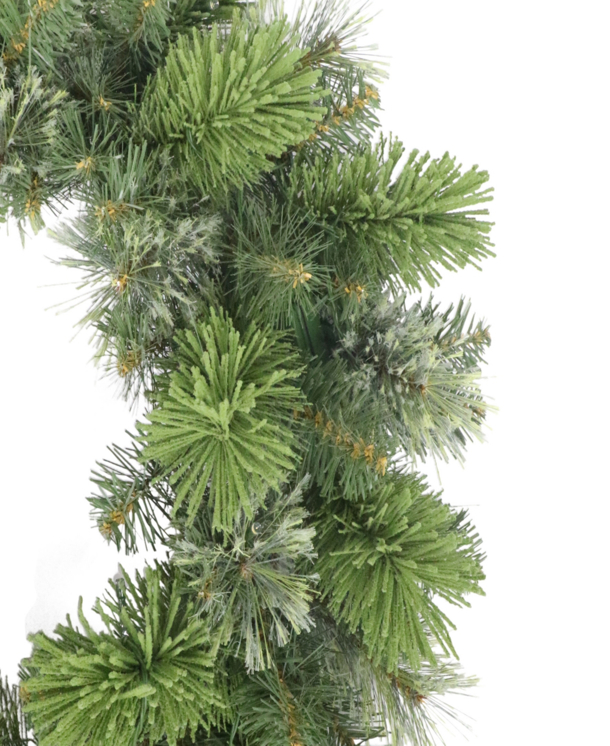 Puleo 24" Pre-lit Artificial Oklahoma Pine Wreath With Led Lights In Green