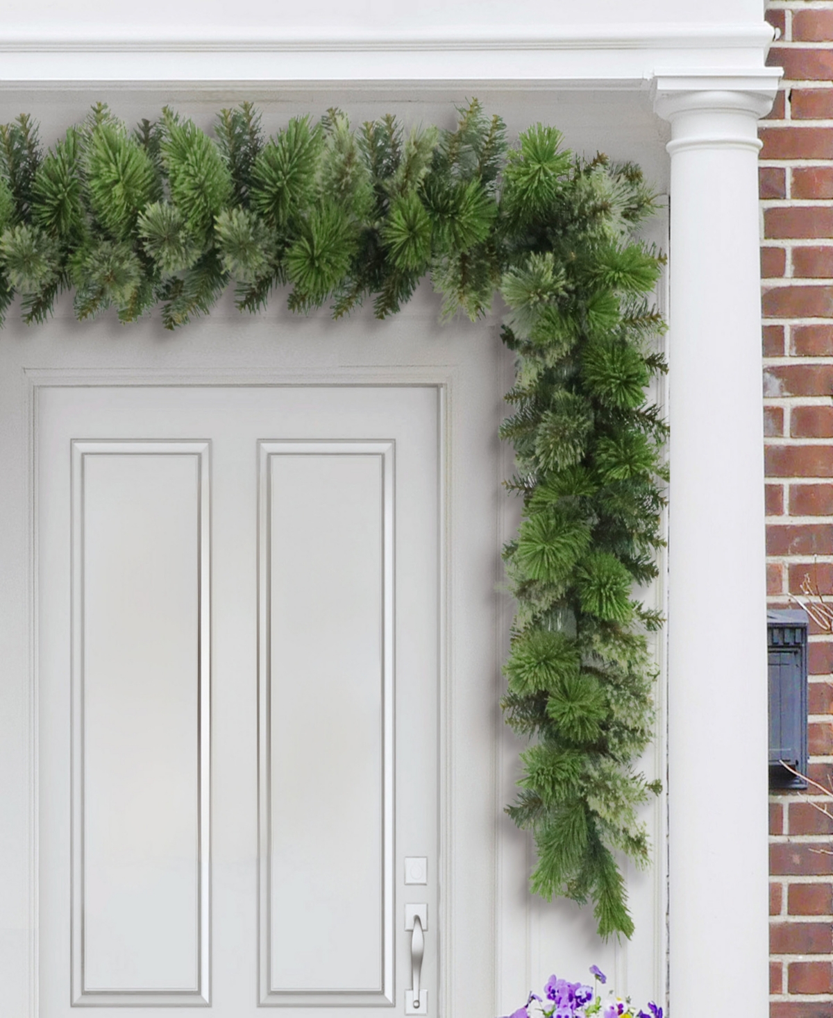 Puleo 20' X 10" Oklahoma Pine Artificial Christmas Garland In Green