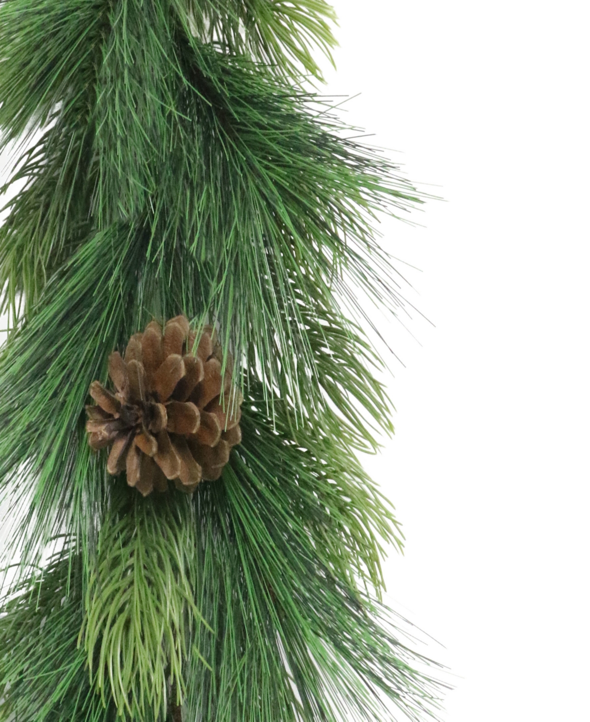 Puleo 9' X 10" Garland Adorned With Pinecones In Green