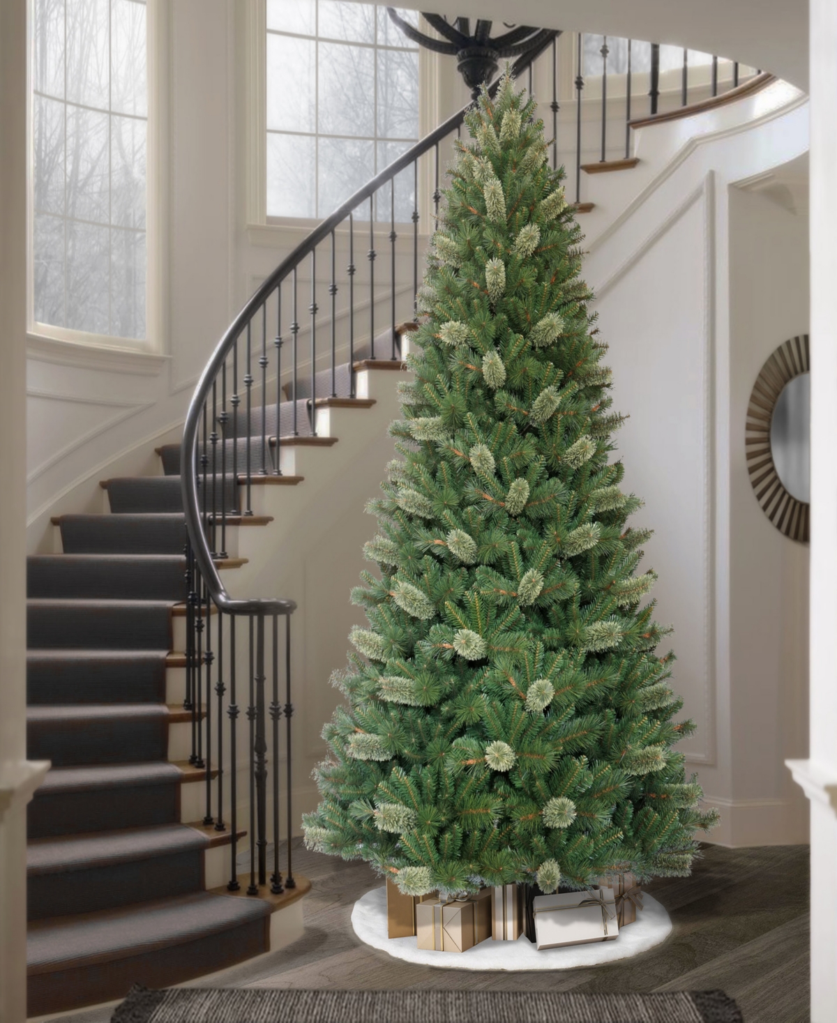 Puleo 9' Teton Pine Artificial Christmas Tree In Green