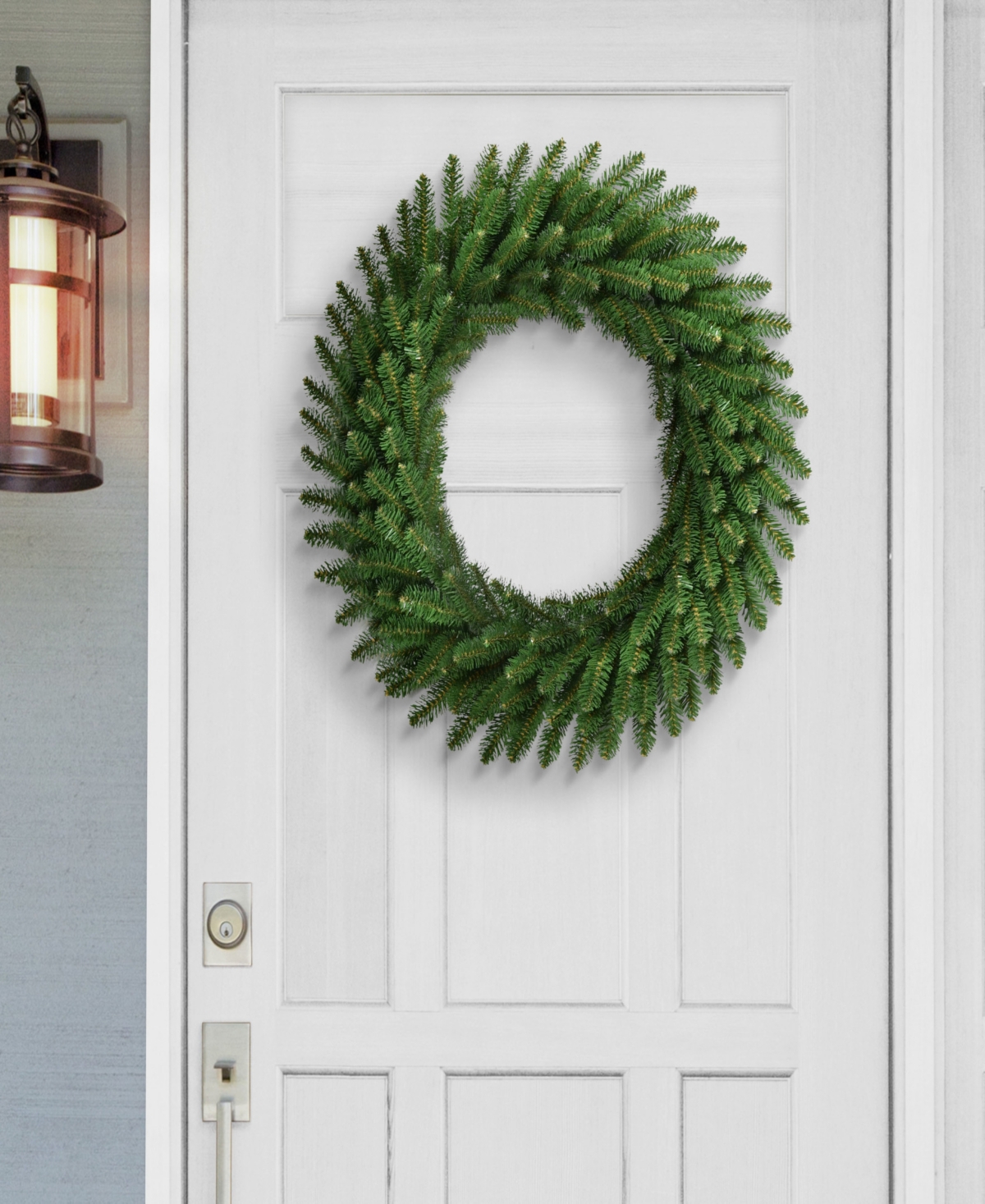 Puleo 24" Mountain View Spruce Artificial Christmas Wreath In Green