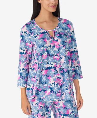 Women's 2-Piece 3/4-Sleeve Top and Pants Pajama Set