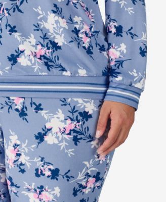 Plus Size 2-Piece Long Sleeve Top and Pants Pajama Set