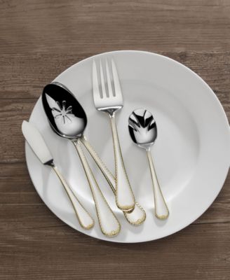 Cameo Gold 65 Pc. Flatware Set, Service for 12