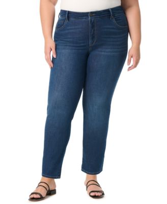 Plus Size Tummy Sculpt Straight Jeans