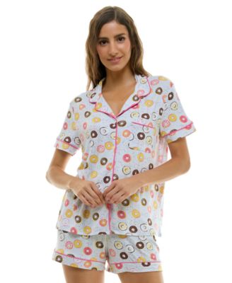 Women's Printed Top and Shorts Set