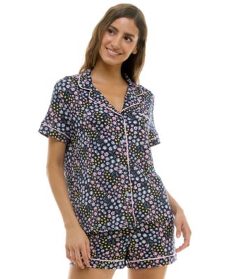 Women's Printed Top and Shorts Set