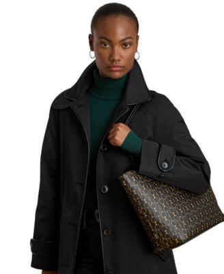 Faux-Leather Reversible Tote Bag