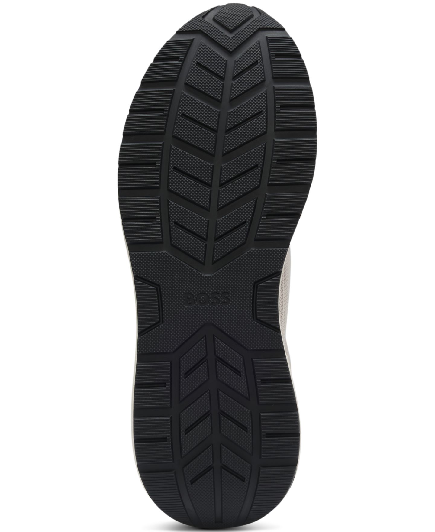 Мужские кроссовки Hugo Boss Double B Monogram Suede Trainers, цвет: Бежевый — фото 3