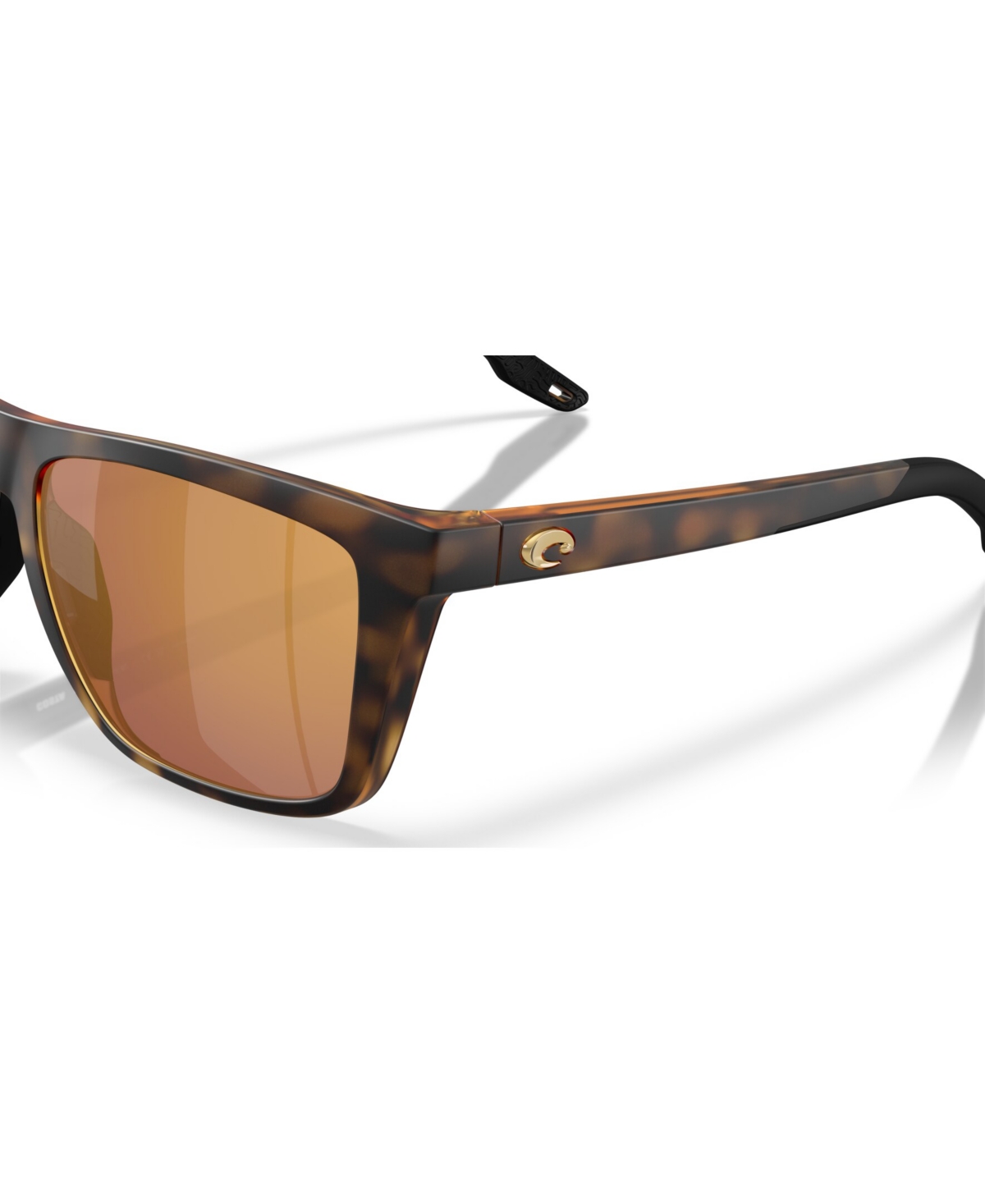 Costa Del Mar Mainsail 55mm Mirrored Polarized Rectangular Sunglasses In Brown