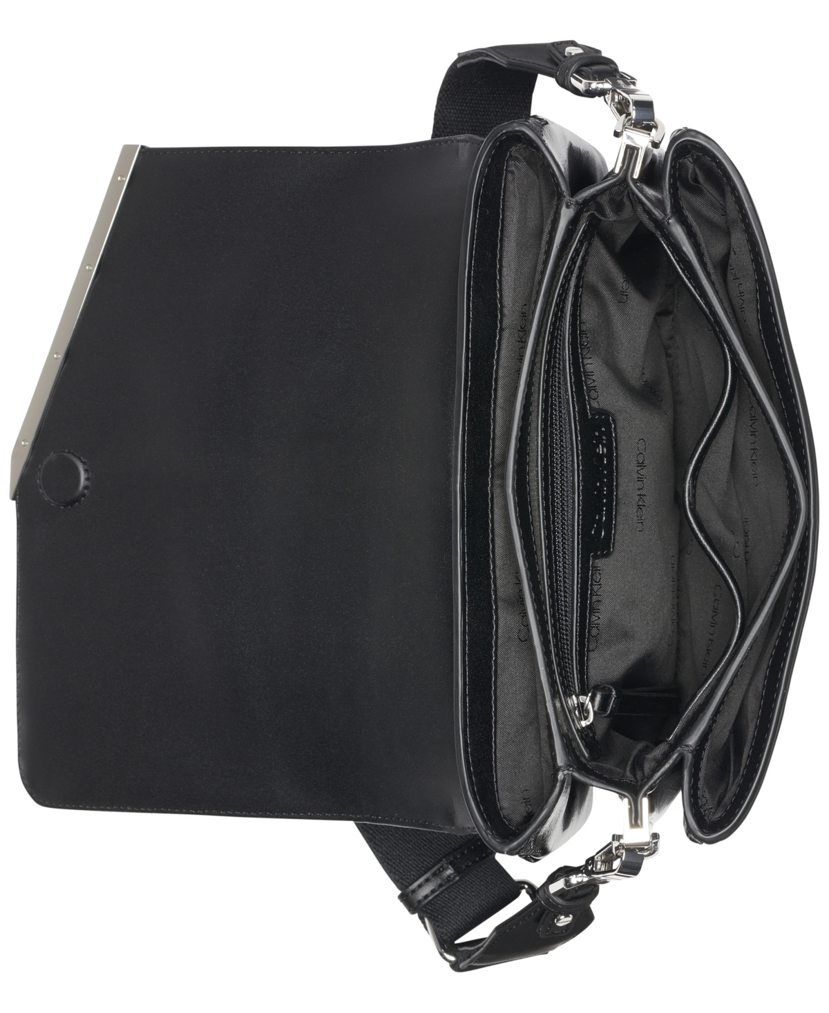 Calvin Klein Women's Ria Patent Piping Crossbody Bag In Multi