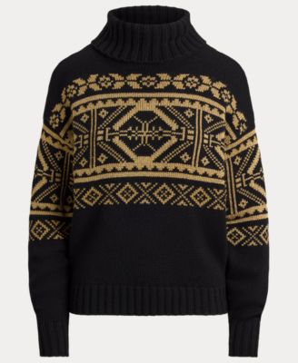 Women's Fair Isle Wool-Blend Turtleneck Sweater