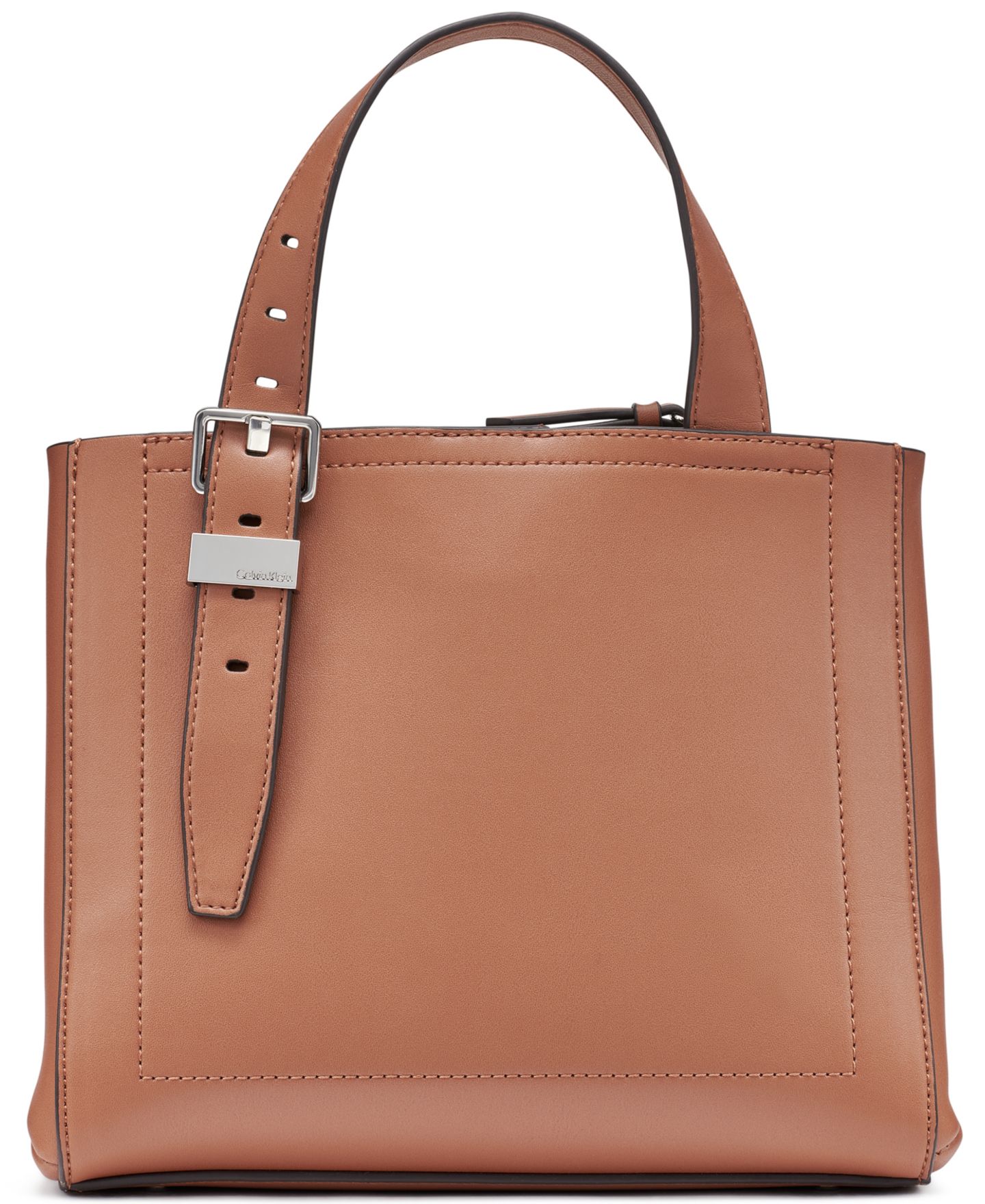 Женская сумка Calvin Klein Lowen Triple Compartment Adjustable Crossbody, цвет: Карамельный — фото 2
