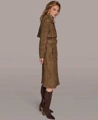 Women's Double Breasted Belted Trench Coat