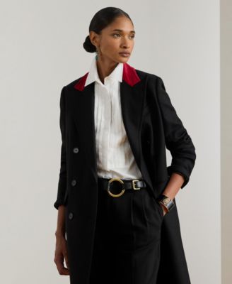 Women's Double Breasted Long Sleeve Coat