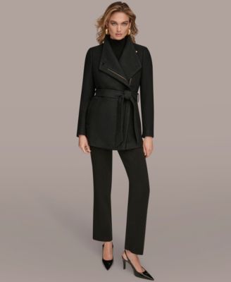 Women's Wing Collar Belted Coat