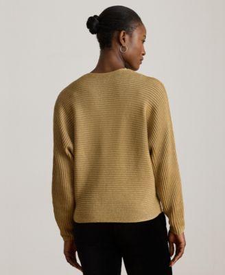 Women's Metallic V-Neck Sweater